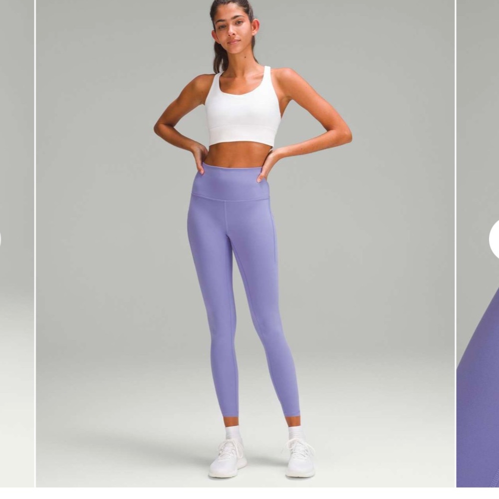 Lululemon 2023 Wunder Train High-Rise Tight Leggings with Pockets 25" Lavender